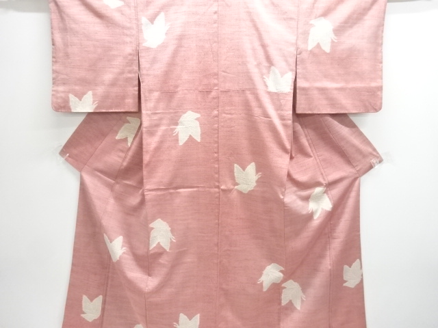 JAPANESE KIMONO / ANTIQUE KIMONO / SILK / MAWATA YUKI TSUMUGI / WOVEN BUTTERFLY